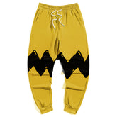 Yellow Men's Big & Tall Sport Graffiti Trousers | Biggmans